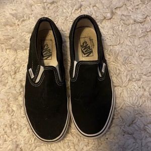 Black slip on vans